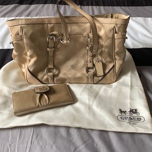 Coach bag and wallet